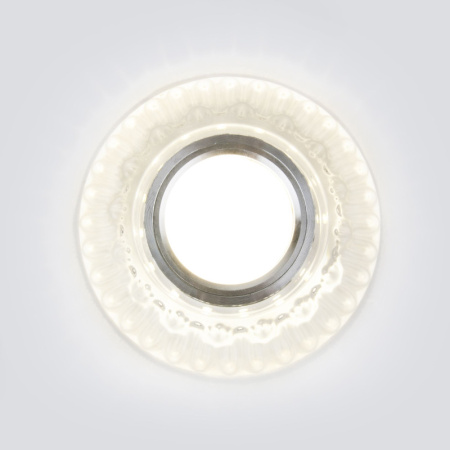 Встраиваемые точечные светильники — Встраиваемый светильник Elektrostandard 7247 MR16 СL прозрачный купить в 