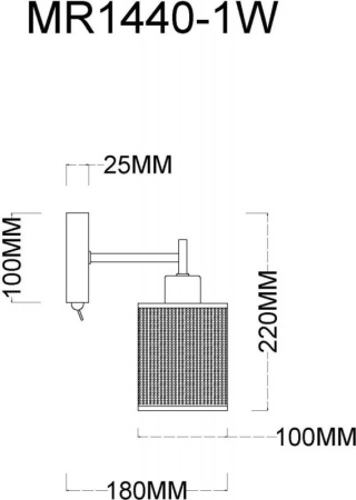 Настенные бра — Бра MyFar MR1440-1W купить в  Настенные бра — Бра MyFar MR1440-1W купить в