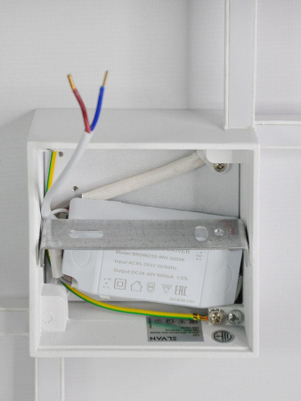 Настенные бра — Настенный светодиодный светильник Elvan GW-46220/2SQ-20W-WW-Wh купить в  Настенные бра — Настенный светодиодный светильник Elvan GW-46220/2SQ-20W-WW-Wh купить в