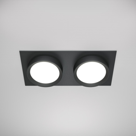 Встраиваемые точечные светильники — Встраиваемый светильник Maytoni Technical DL086-02-GX53-SQ-B купить в 