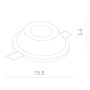 Встраиваемые точечные светильники — Встраиваемый светильник ARTE Lamp A9215PL-1WH купить в  Встраиваемые точечные светильники — Встраиваемый светильник ARTE Lamp A9215PL-1WH купить в