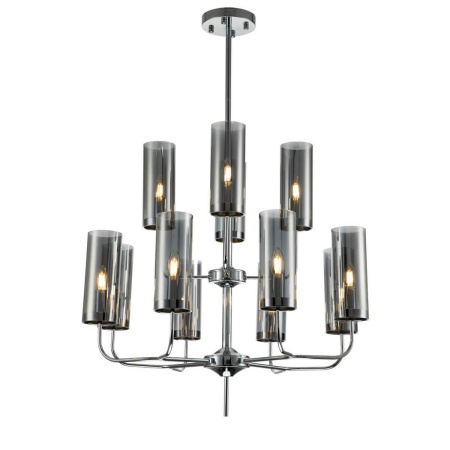 Люстры на штанге — Подвесная люстра Indigo Balletto 13014/12R Chrome V000259 купить в  Люстры на штанге — Подвесная люстра Indigo Balletto 13014/12R Chrome V000259 купить в