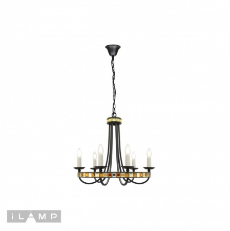Люстры подвесные — Подвесная люстра iLamp 10190-6P BK купить в  Люстры подвесные — Подвесная люстра iLamp 10190-6P BK купить в