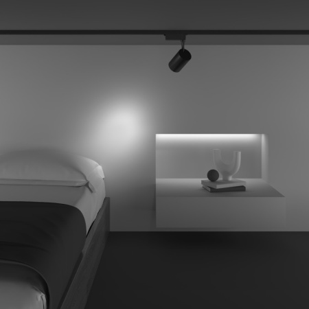 Трековые светильники — Светильник на шине Maytoni Technical TR003-1-10W3K-S-B купить в 