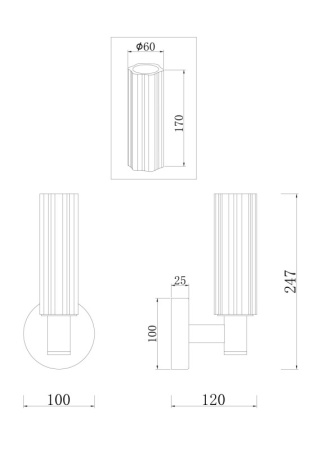 Настенные бра — Бра Freya FR5167WL-01BS купить в 
