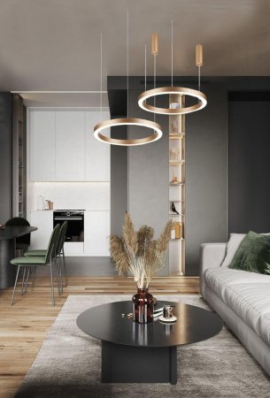 Подвесные светильники — Подвесной светодиодный светильник Milosh Tendence 0685CLA-100GD купить в  Подвесные светильники — Подвесной светодиодный светильник Milosh Tendence 0685CLA-100GD купить в