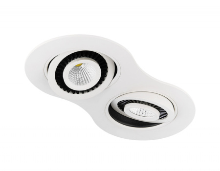 Встраиваемые точечные светильники — Встраиваемый светильник Ambrella Light S505/2 W купить в 