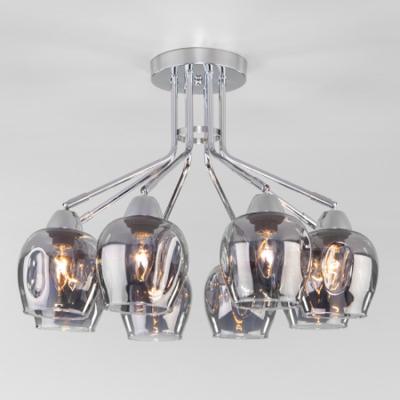 Люстры на штанге — Люстра на штанге Eurosvet 30164/8 хром купить в 