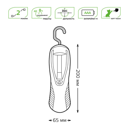 Фонари — Фонарь Gauss GF504 купить в 