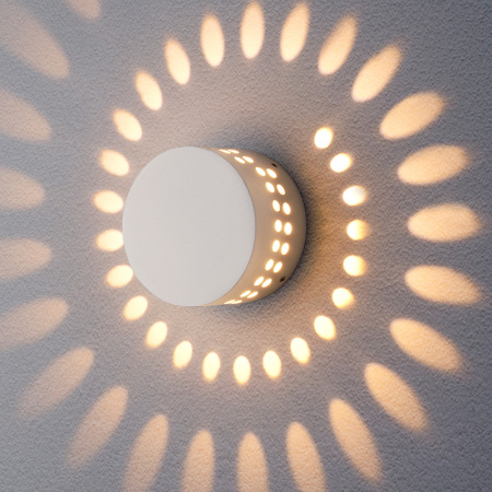 Уличные настенные светильники — Светильник настенный Elektrostandard 1585 TECHNO LED ARKADA белый купить в 