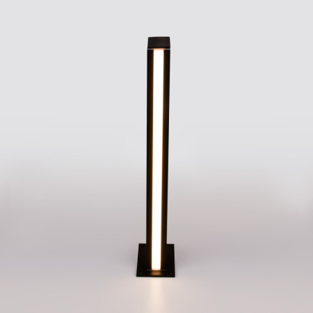 Средние уличные фонари — Садово-парковый светильник Elektrostandard 1538 TECHNO LED чёрный купить в 