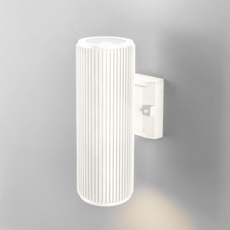 Уличные настенные светильники — Светильник настенный Elektrostandard 1403 TECHNO Strict песочно-белый купить в 