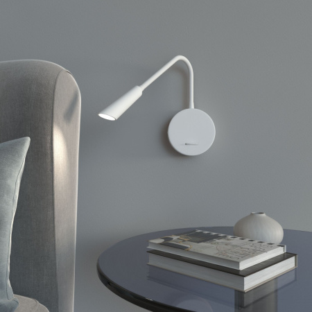 Настенные бра — Бра Elektrostandard Stem 40120/LED белый купить в 