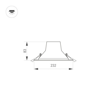 Встраиваемые точечные светильники — Встраиваемый светильник Arlight 032434 купить в 