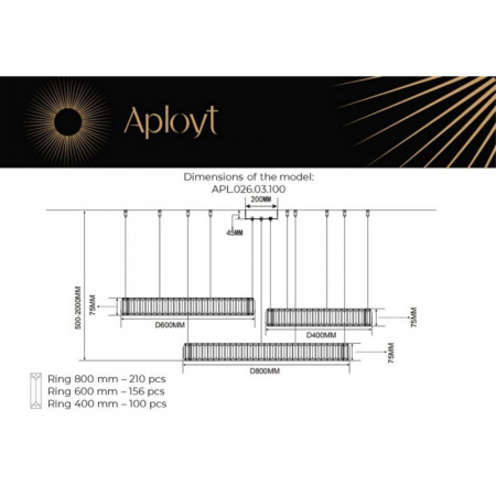 Люстры подвесные — Подвесная люстра APLOYT APL.026.03.100 купить в  Люстры подвесные — Подвесная люстра APLOYT APL.026.03.100 купить в