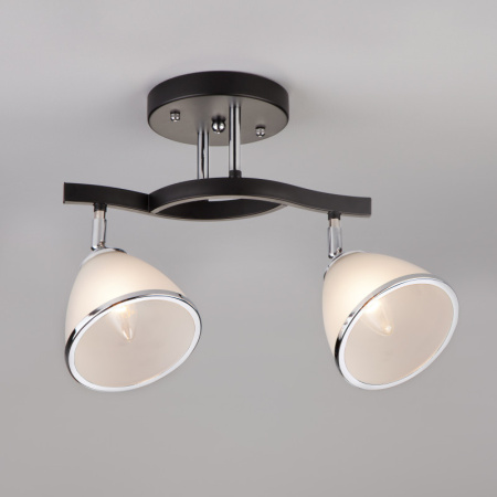 Люстры на штанге — Люстра на штанге Eurosvet 9612/2 хром/венге купить в 