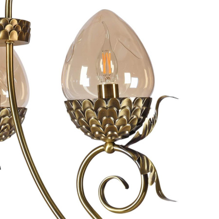 Люстры подвесные — Подвесная люстра Lumien Hall Оливи 3304/3H-ABPAB-AM купить в 