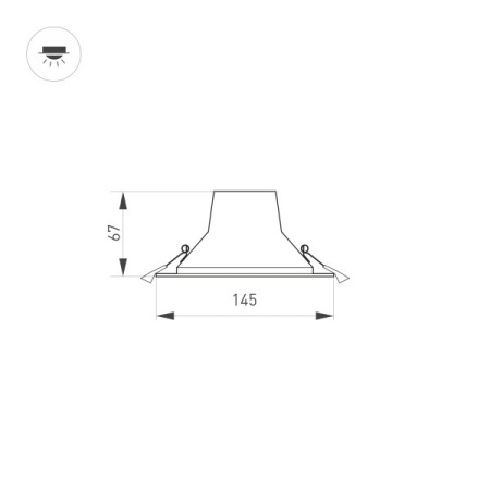 Встраиваемые точечные светильники — Встраиваемый светильник Arlight 032432 купить в 