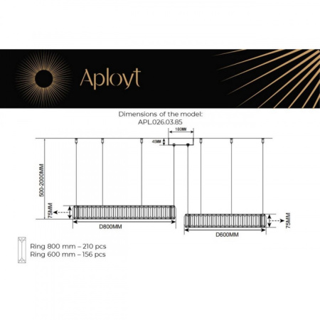 Люстры подвесные — Подвесная люстра APLOYT APL.026.03.85 купить в  Люстры подвесные — Подвесная люстра APLOYT APL.026.03.85 купить в