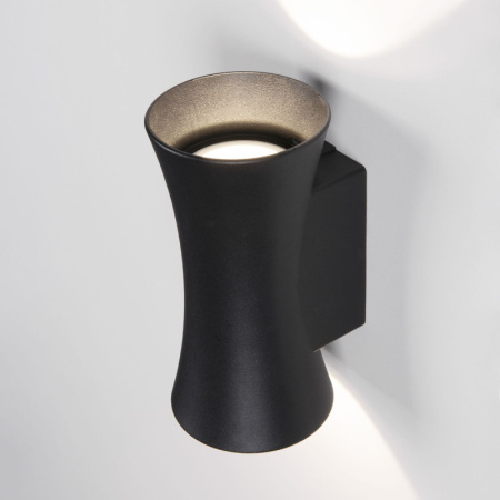 Уличные настенные светильники — Светильник настенный Elektrostandard 1501 TECHNO LED DUAL черный купить в 