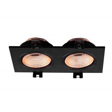 Встраиваемые точечные светильники — Встраиваемый светильник Denkirs DK3072-BBR купить в 