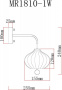 Настенные бра — Бра MyFar MR1810-1W купить в 