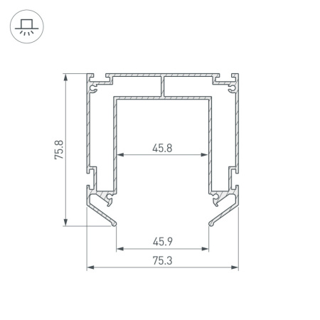 Профили для шинопроводов — Профиль для шинопроводов Arlight 032752(2) купить в 