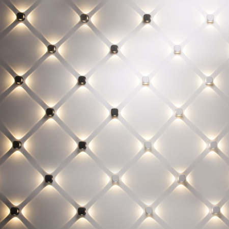 Уличные настенные светильники — Светильник настенный Elektrostandard 1504 TECHNO LED CUBE черный купить в 