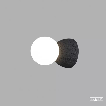 Потолочные светильники — Бра iLamp Foxtrot 10695W/1-D100 BK-WH купить в 