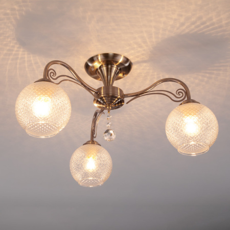 Люстры на штанге — Люстра на штанге Eurosvet 30139/3 античная бронза купить в 