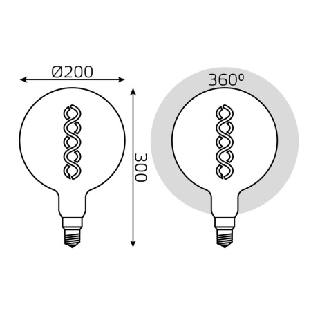 Светодиодные лампы — Светодиодная лампа Gauss 154802008 купить в 
