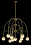 Люстры на штанге — Люстра на штанге Crystal Lux TRUENA SP-PL6+3+1 BRONZE купить в 