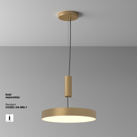 Накладные светильники — Накладной светильник Maytoni Technical C032CL-45W3K-RD-MG купить в 