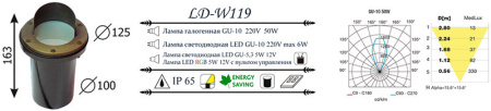 Тротуарные светильники — Тротуарный светильник LD-Lighting LD-W119 купить в  Тротуарные светильники — Тротуарный светильник LD-Lighting LD-W119 купить в