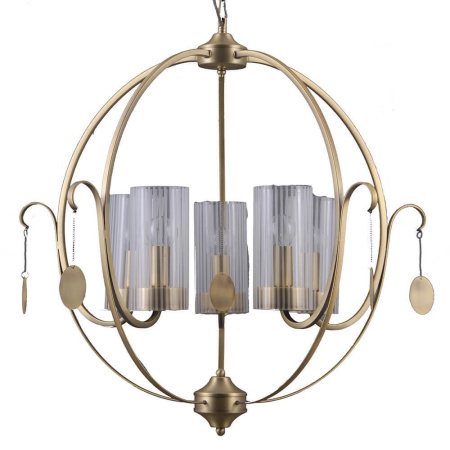 Люстры подвесные — Подвесная люстра Lumien Hall Илис 3303/5H-AB-SNGD-CL купить в 