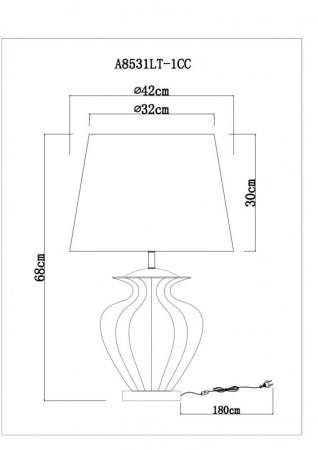 Настольные лампы — Настольная лампа ARTE Lamp A8531LT-1CC купить в  Настольные лампы — Настольная лампа ARTE Lamp A8531LT-1CC купить в
