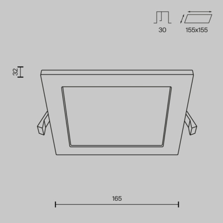 Влагозащищенные точечные светильники — Влагозащищенный светильник Maytoni Technical DL020-6-L12W купить в 