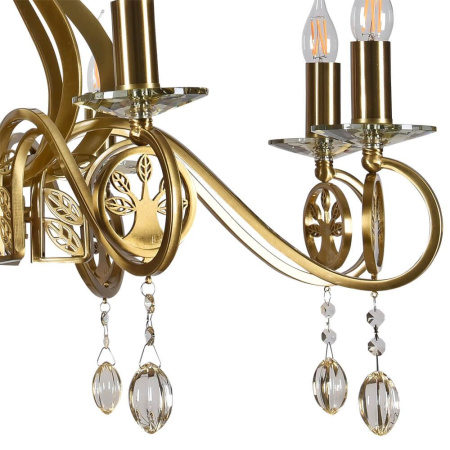 Люстры подвесные — Подвесная люстра Lumien Hall Ауэрель 2031/8H-BRGD-CGN купить в 