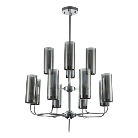 Люстры на штанге — Подвесная люстра Indigo Balletto 13014/12R Chrome V000259 купить в  Люстры на штанге — Подвесная люстра Indigo Balletto 13014/12R Chrome V000259 купить в