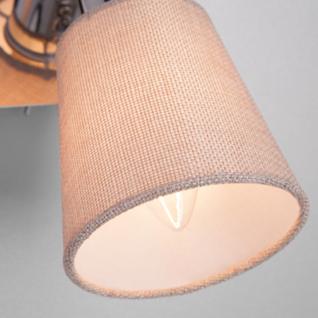 Настенные бра — Бра Eurosvet 20080/2 хром/бежевый купить в 