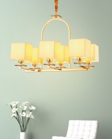 Люстры подвесные — Подвесная люстра Lumina Deco LDP 17100-6 GD купить в 