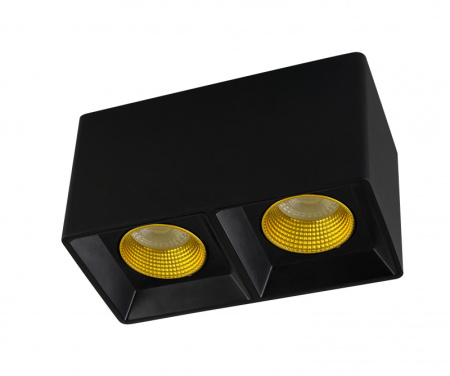 Накладные точечные светильники — Накладной светильник Denkirs DK3085-BK+YE купить в 
