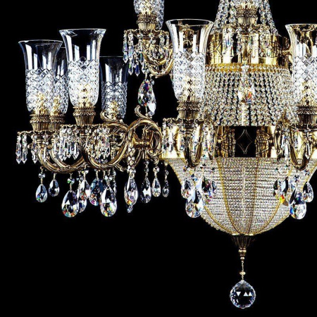 Потолочные люстры — Подвесная люстра Artglass Sirael Brass Antique CE купить в 