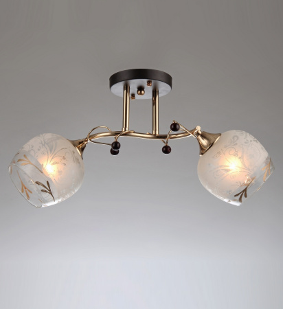 Потолочные люстры — 2321/2 черный+золото купить в 