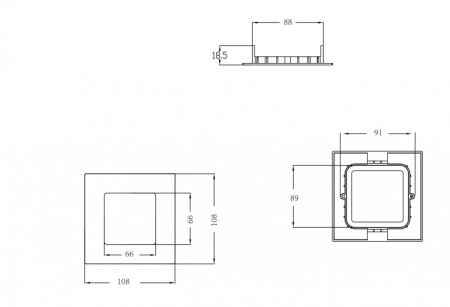 Светодиодные панели — Светодиодная панель Donolux DL18451/4W White SQ Dim купить в 