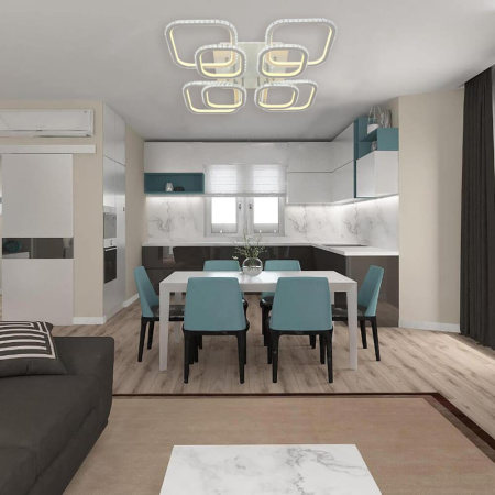 Потолочные люстры — Потолочная люстра Seven Fires Флери SF7014/8C-WT купить в 