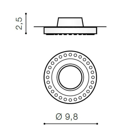 Cветильники потолочные встраиваемые — Встраиваемый светильник Azzardo Simon Round AZ1613 купить в  Cветильники потолочные встраиваемые — Встраиваемый светильник Azzardo Simon Round AZ1613 купить в