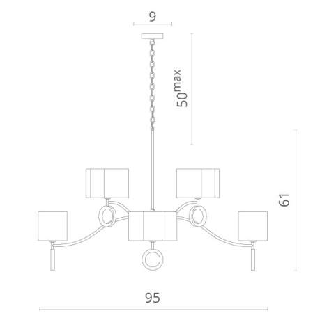 Люстры подвесные — Подвесная люстра Divinare 4069/02 LM-8 купить в 