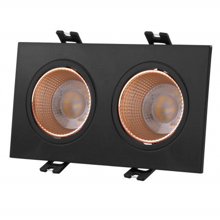 Встраиваемые точечные светильники — Встраиваемый светильник Denkirs DK3072-BBR купить в 