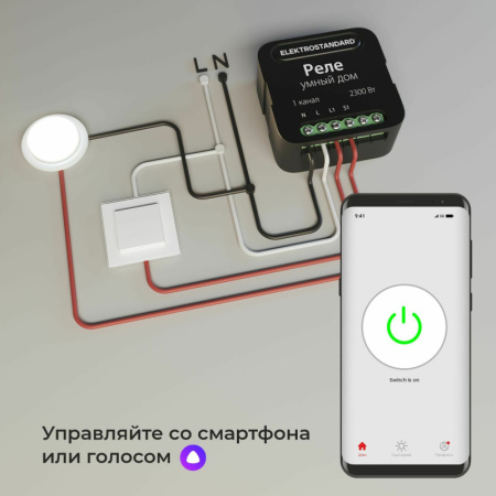 Wi-Fi реле — Wi-Fi реле Elektrostandard 76006/00 реле Умный дом черный купить в 